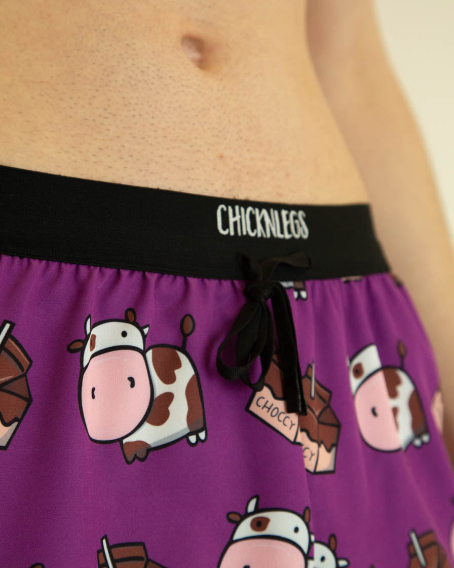Men's Choccy Cows 2" DS Split Shorts