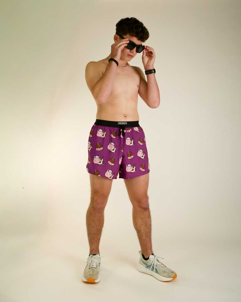 Men's Choccy Cows 5" DS Running Shorts