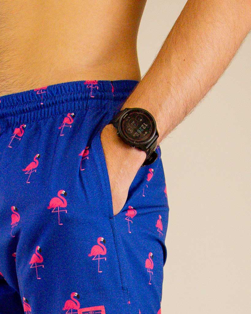 Men's Classy Flamingo Swim Trunks