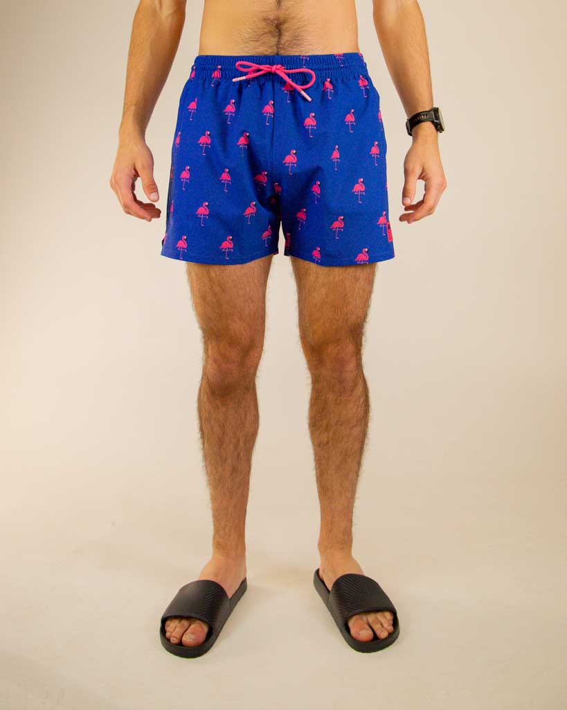 Men's Classy Flamingo Swim Trunks