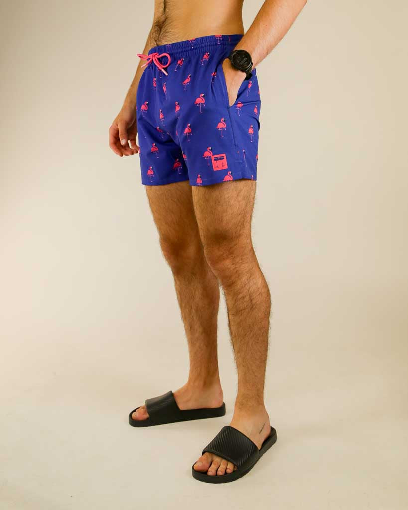 Men's Classy Flamingo Swim Trunks