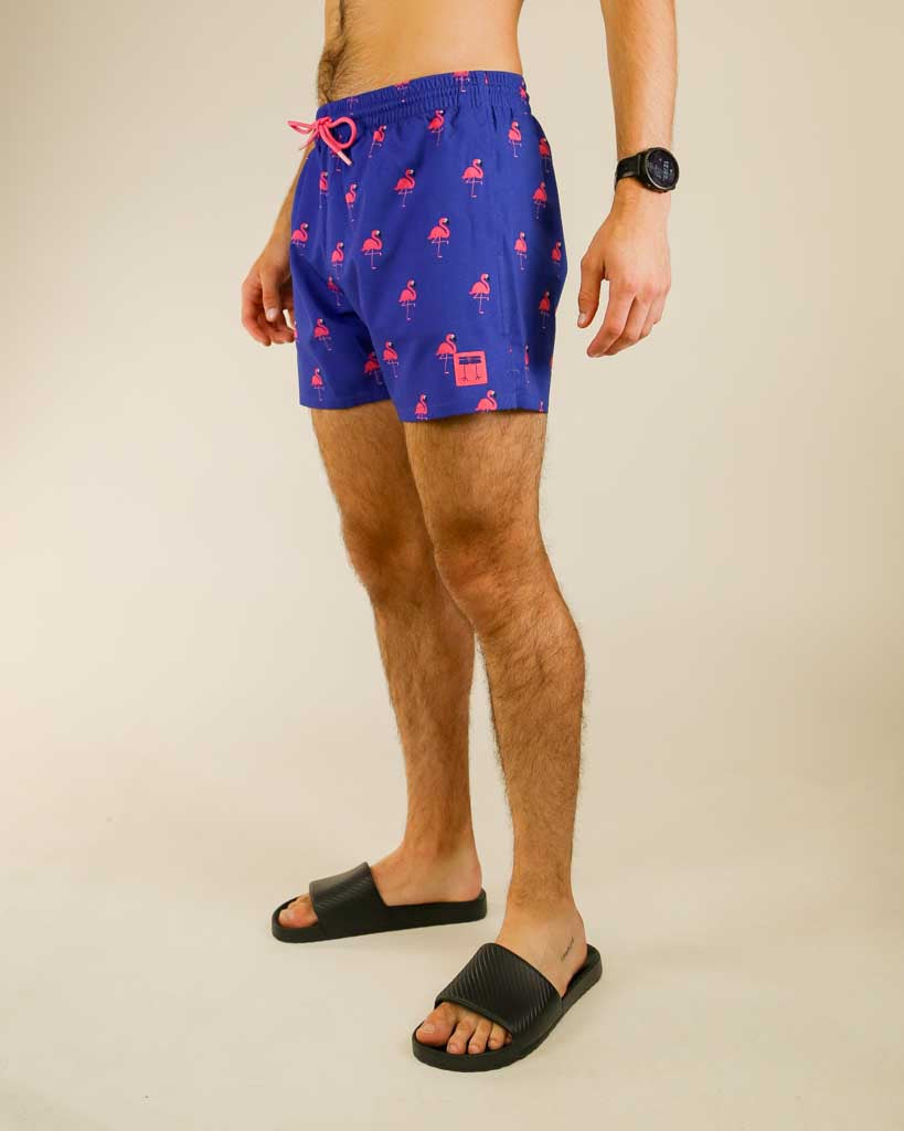 Men's Classy Flamingo Swim Trunks