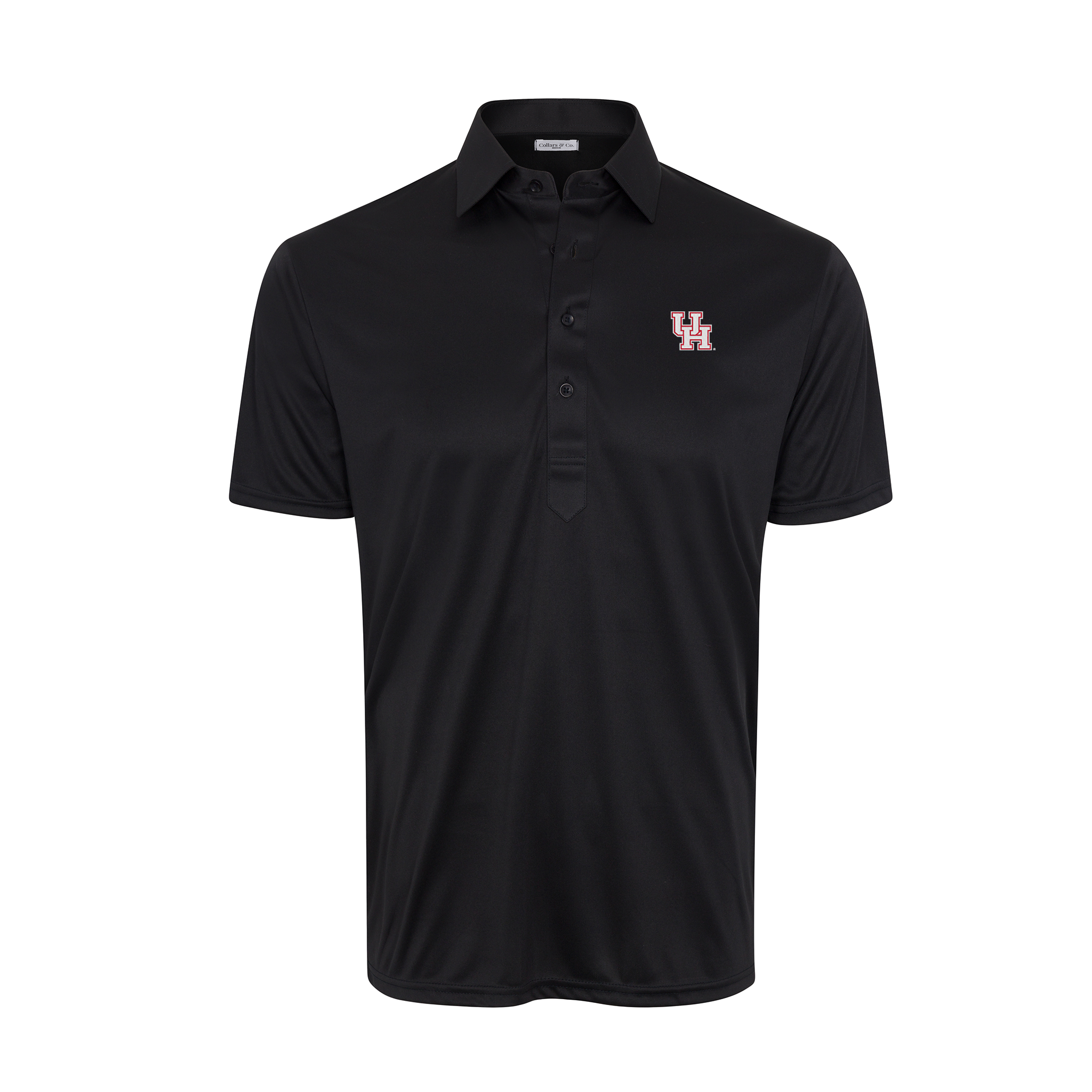 Houston Semi-Spread Collar Polo Black