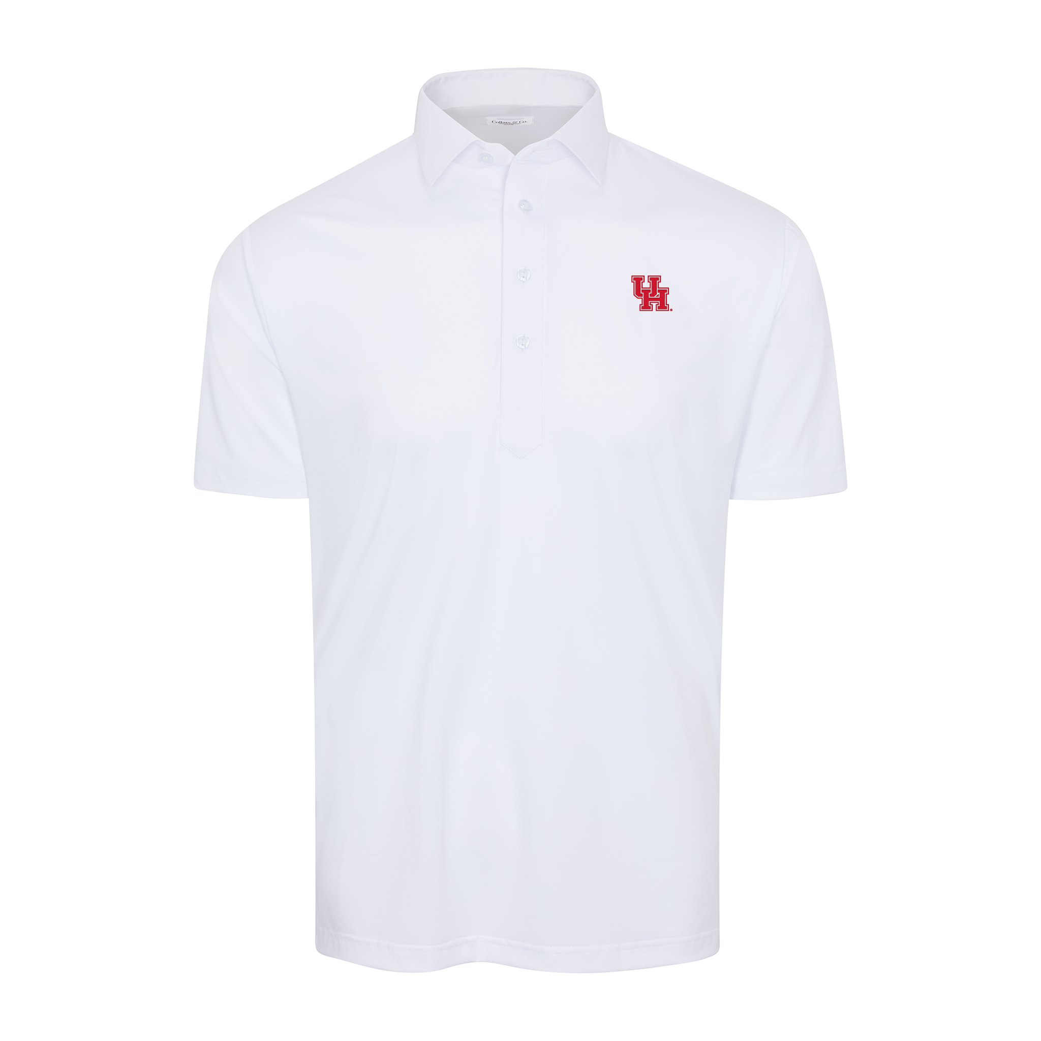 Houston Semi-Spread Collar Polo White