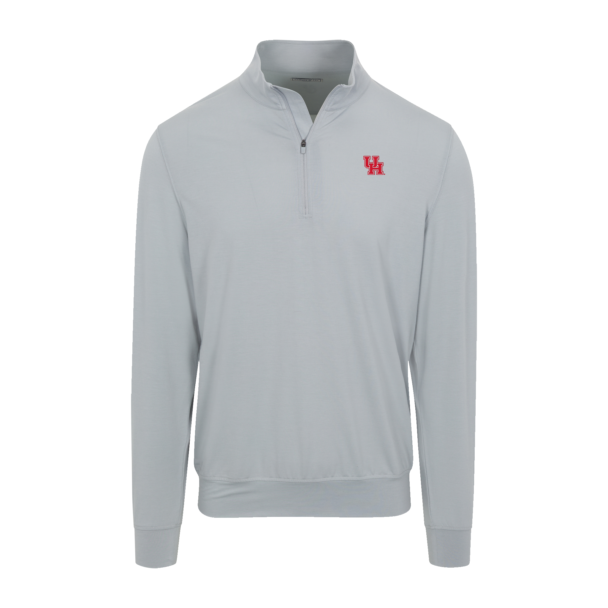 Houston Velocity Performance Quarter Zip Light Grey