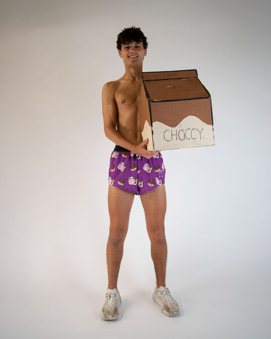 Men's Choccy Cows 2" DS Split Shorts