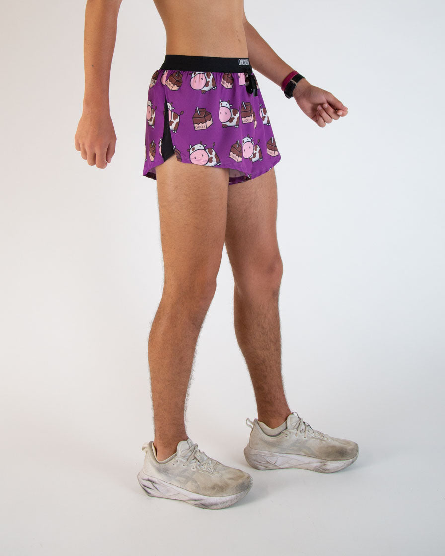 Men's Choccy Cows 2" DS Split Shorts