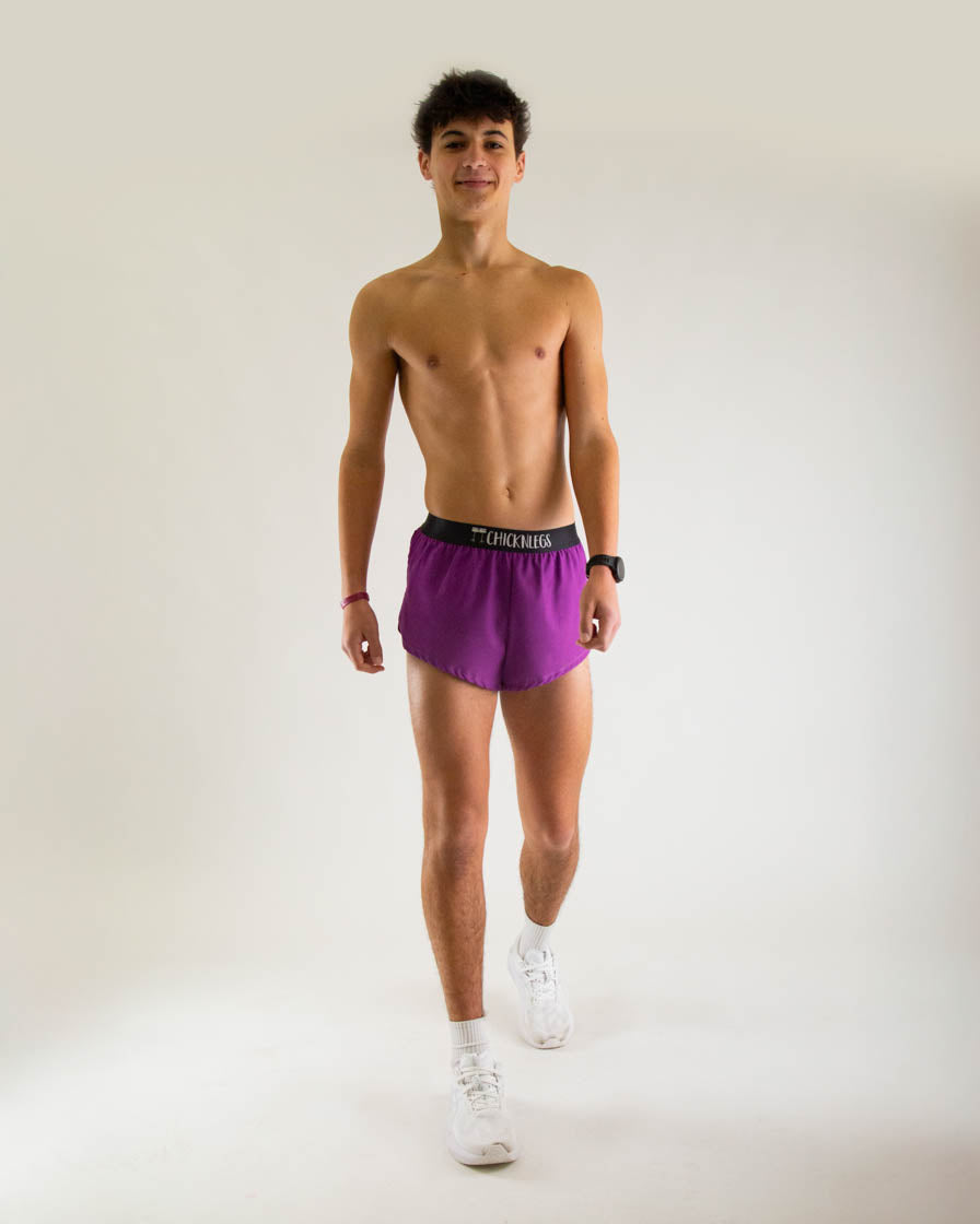 Men's Deep Purple 2" Split Shorts