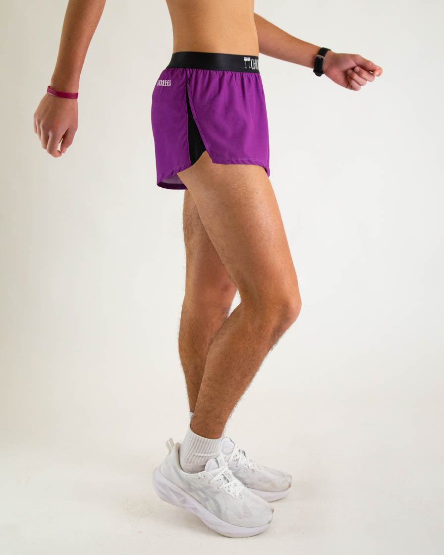 Men's Deep Purple 2" Split Shorts