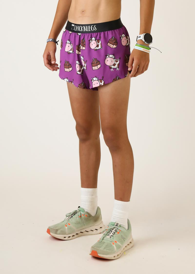 Men's Choccy Cows 2" Split Shorts