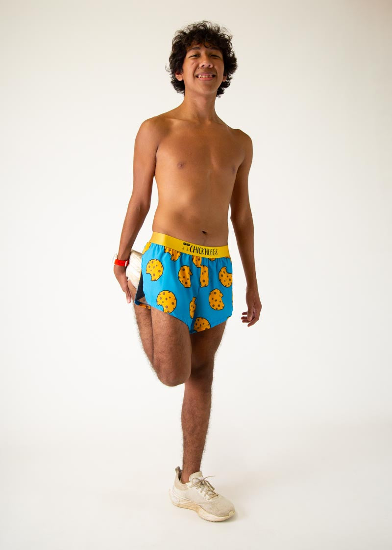 Men's Chocolate Chip Cookies 2" Split Shorts
