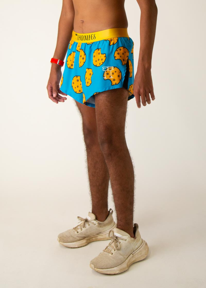 Men's Chocolate Chip Cookies 2" Split Shorts