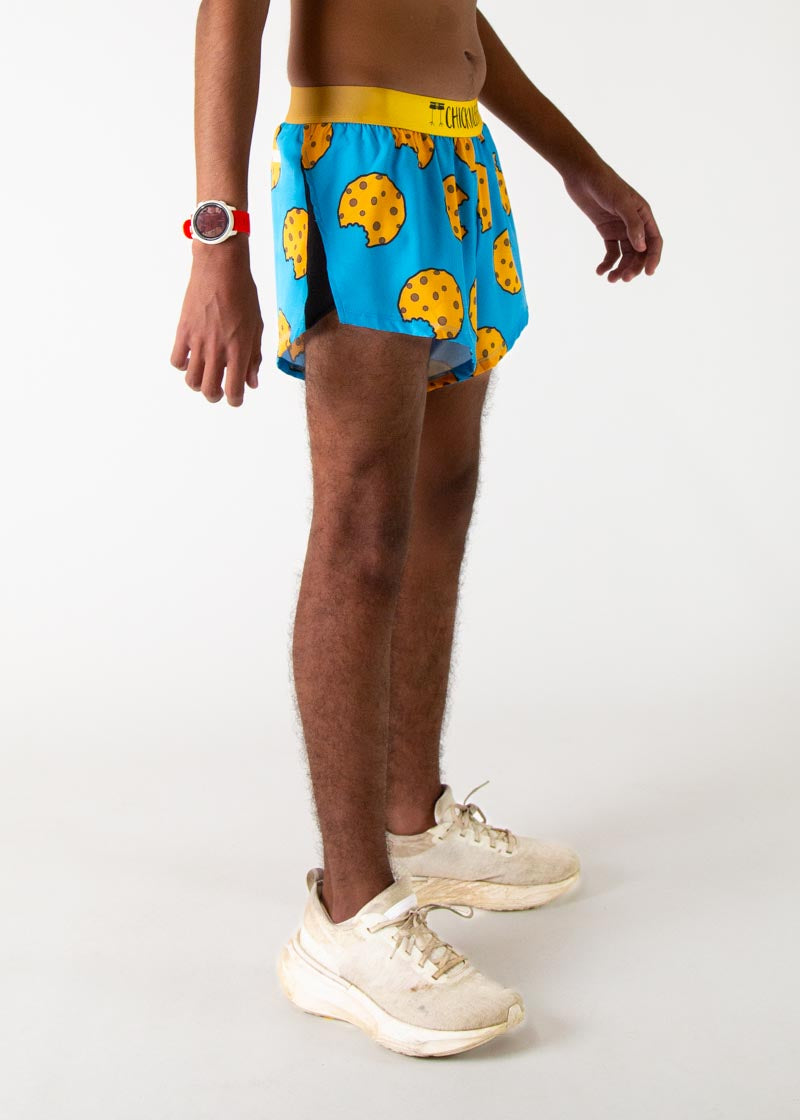Men's Chocolate Chip Cookies 2" Split Shorts