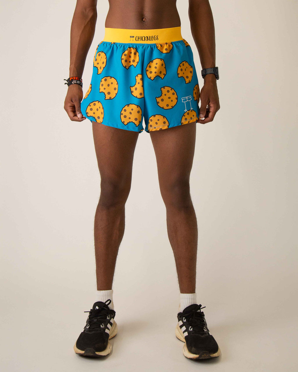 Men's Chocolate Chip Cookies 4" Half Split Shorts