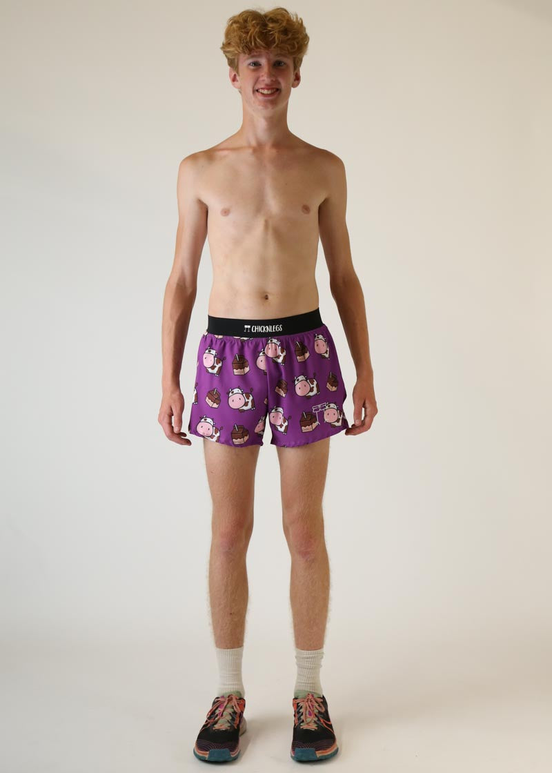 Men's Choccy Cows 4" Half Split Shorts