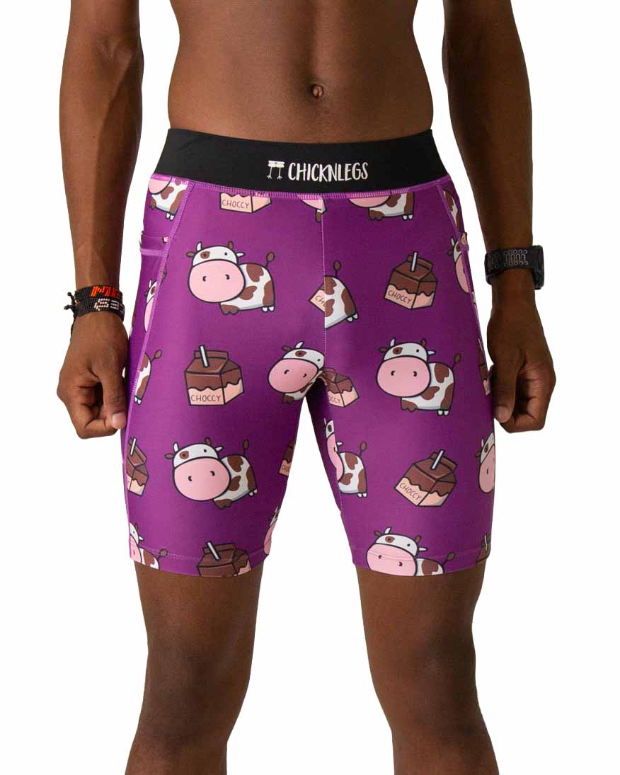 Men's Choccy Cows 8" Half Tights