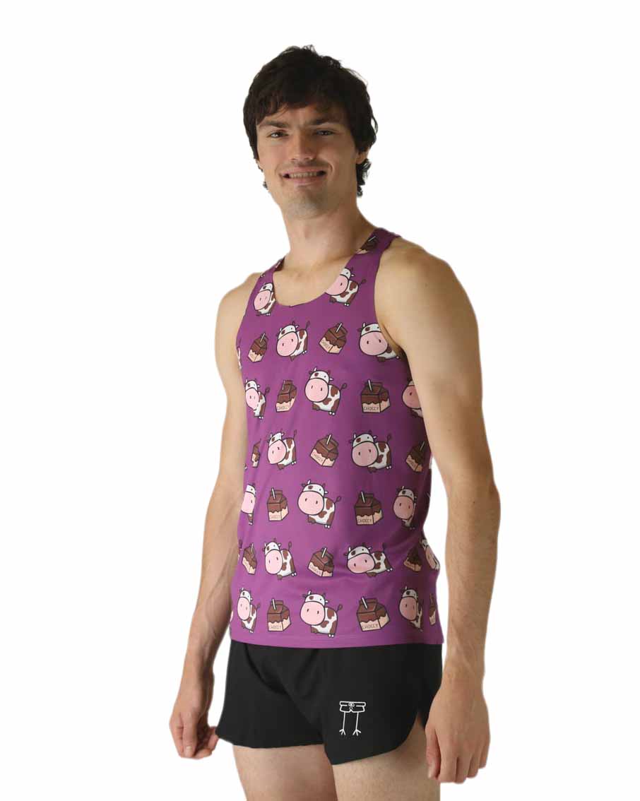 Men's Choccy Cows Performance Singlet